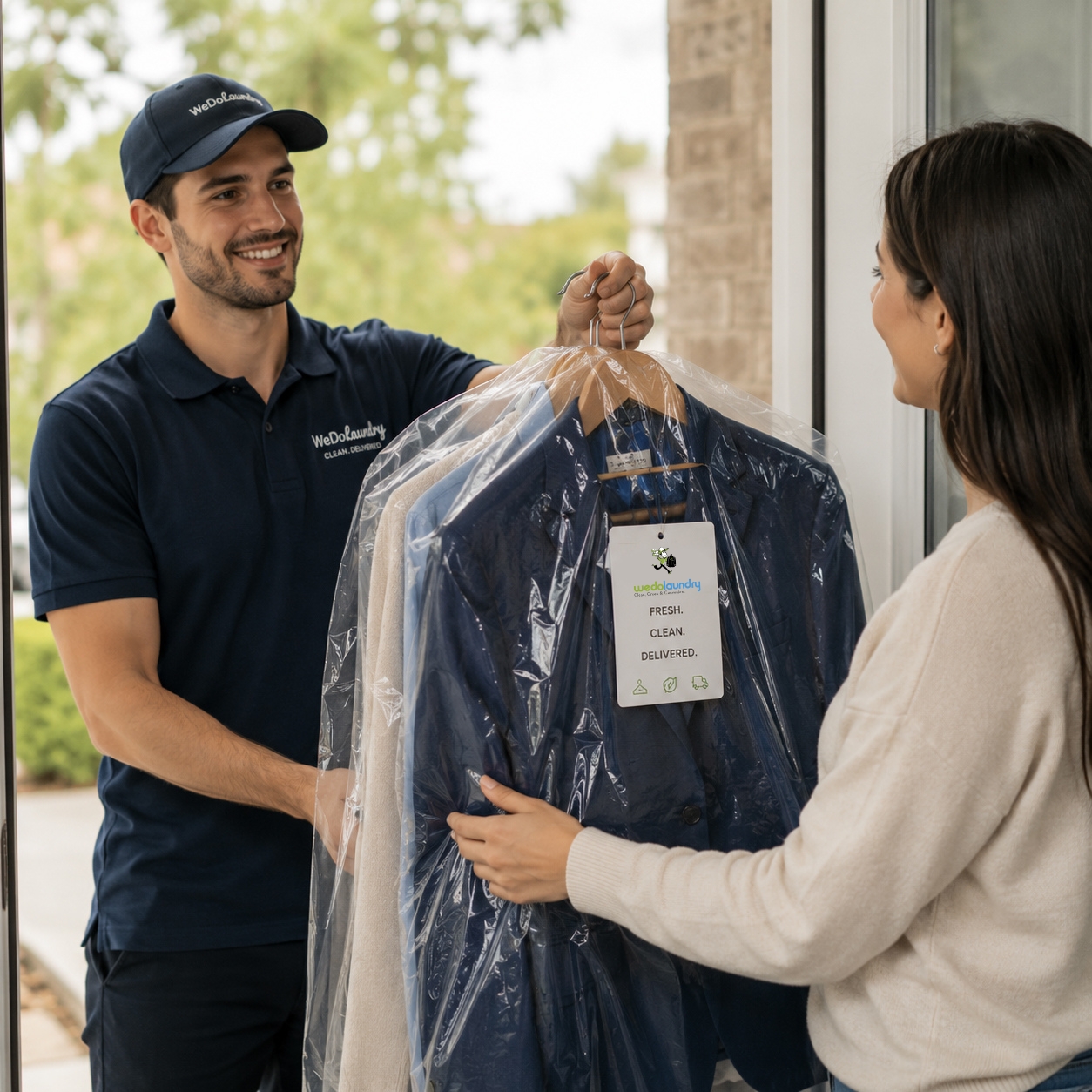 Freshly Cleaned Garments Delivered To Your Door